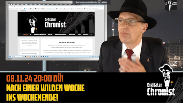 08.11.24 20:00 DÜ! Nach einer wilden Woche ins Wochenende!
