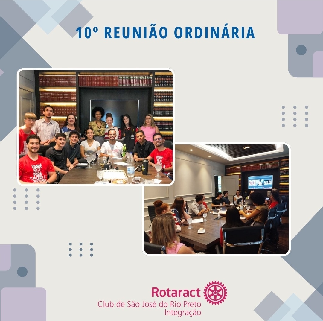 Texto do Rotaract Club de São José do Rio Preto - Integração:

No dia 09 de novembro de 2024, realiz...