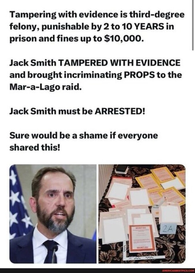 JACK SMITH HAS TO BE ARRESTED NEXT YEAR
