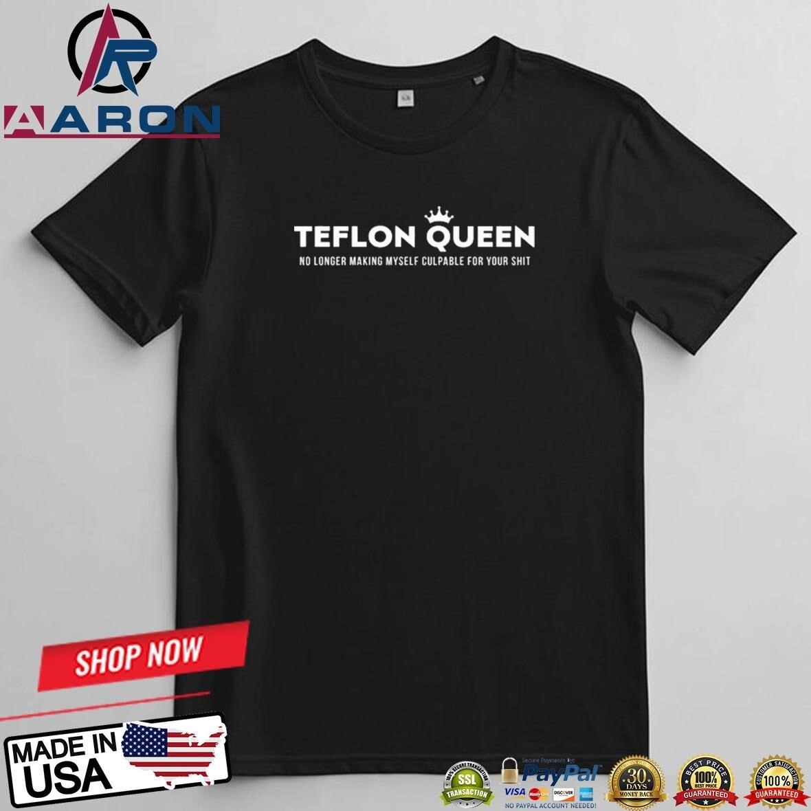 Teflon Queen No Longer Making Myself Culpable For Your Shit T-Shirts
Buy this: https://aaronshirt.com/product/teflon-queen-no-longer-making-myself-culpable-for-your-shit-t-shirts/
Home: https://aaronshirt.com/
More: https://bsky.app/profile/aaronshirt.bsky.social/post/3lbj2uuzix22f