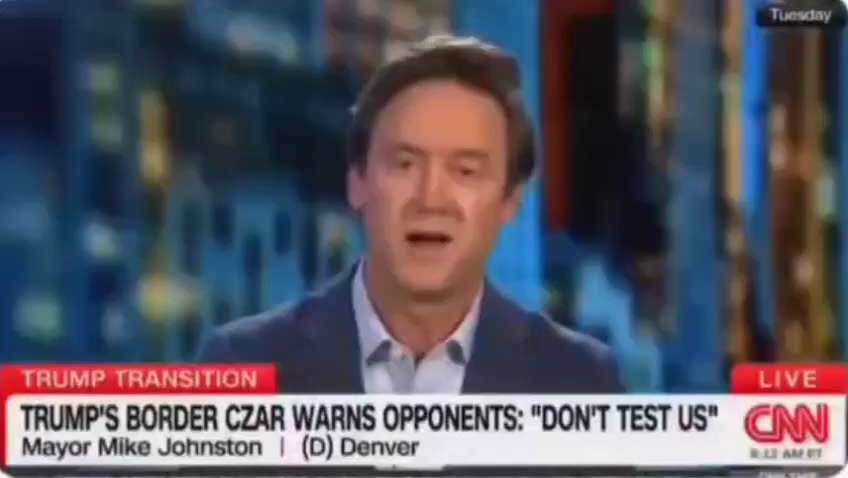 WiseEnough on GETTR : CNN's Kasie Hunt visibly stunned after playing a clip of Tom Homan saying he would gladly throw Denver Mayor Mike Johnston in jai...