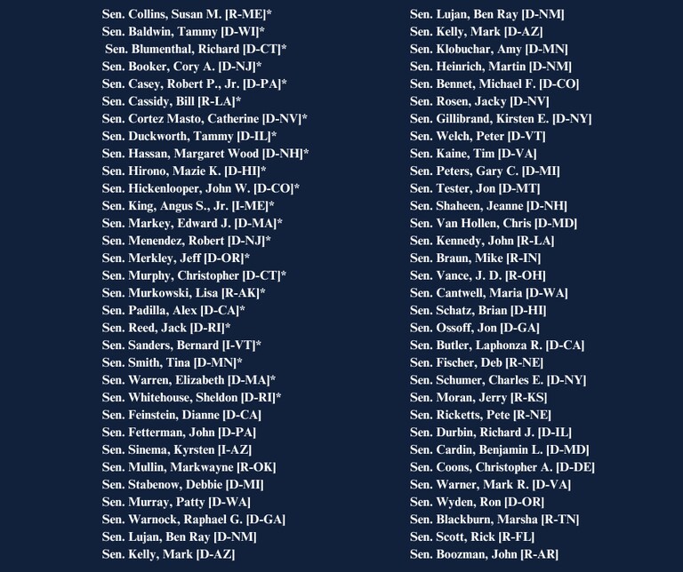 These 62 Senators including Chuck Schumer cosponsored the Social Security Fairness Act. The House of Representatives has passed the Social Security Fairnes