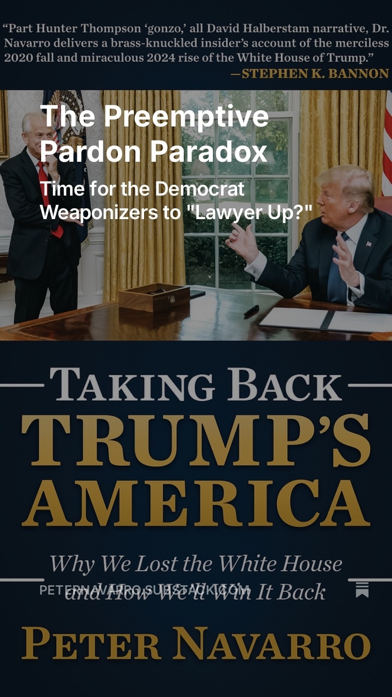 Please take the poll at my substack and weigh in on the "Preemptive Pardon Paradox."  Much at stake ...