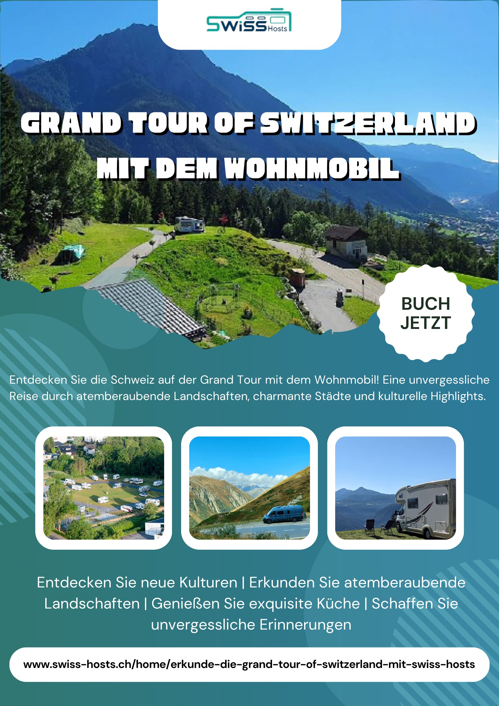 Grand Tour of Switzerland mit dem Wohnmobil | Swiss Hosts
Entdecken Sie die Grand Tour of Switzerlan...