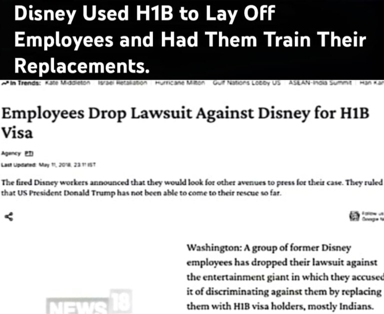 The More You Know: 

Did You Know In 2018 Disney Employees Sued Disney, However Disney Used The [Just Delay The Legal Process] Tactic Until The Employees H