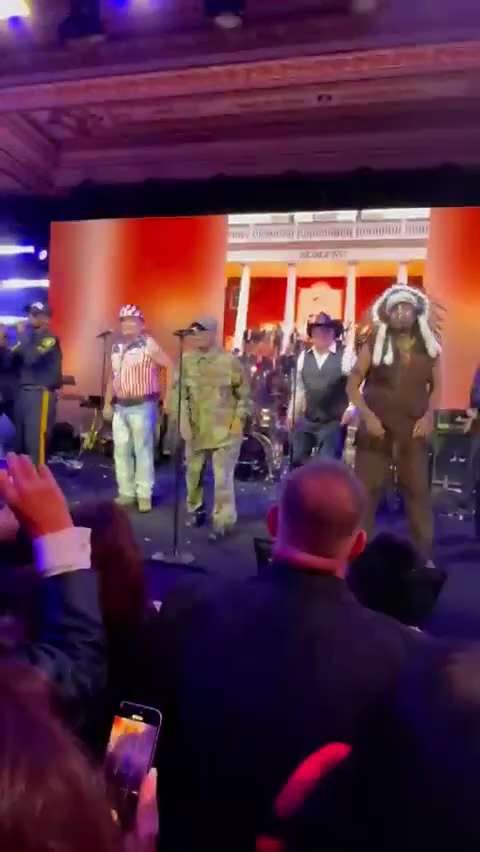 Finally they came to Mar a Lago. Village people awesome !
