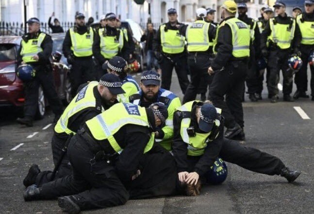 🚨😱BREAKING: London's police chief threatens ARREST of Americans over online posts, says "We'll come after you."

What's your message to the London Police