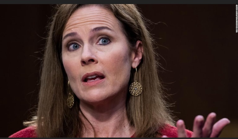 She did it again! Amy Coney Barrett agreed with the liberals to allow the  sentencing of President Trump. I believe she is a wimp. She’s scared for her saf