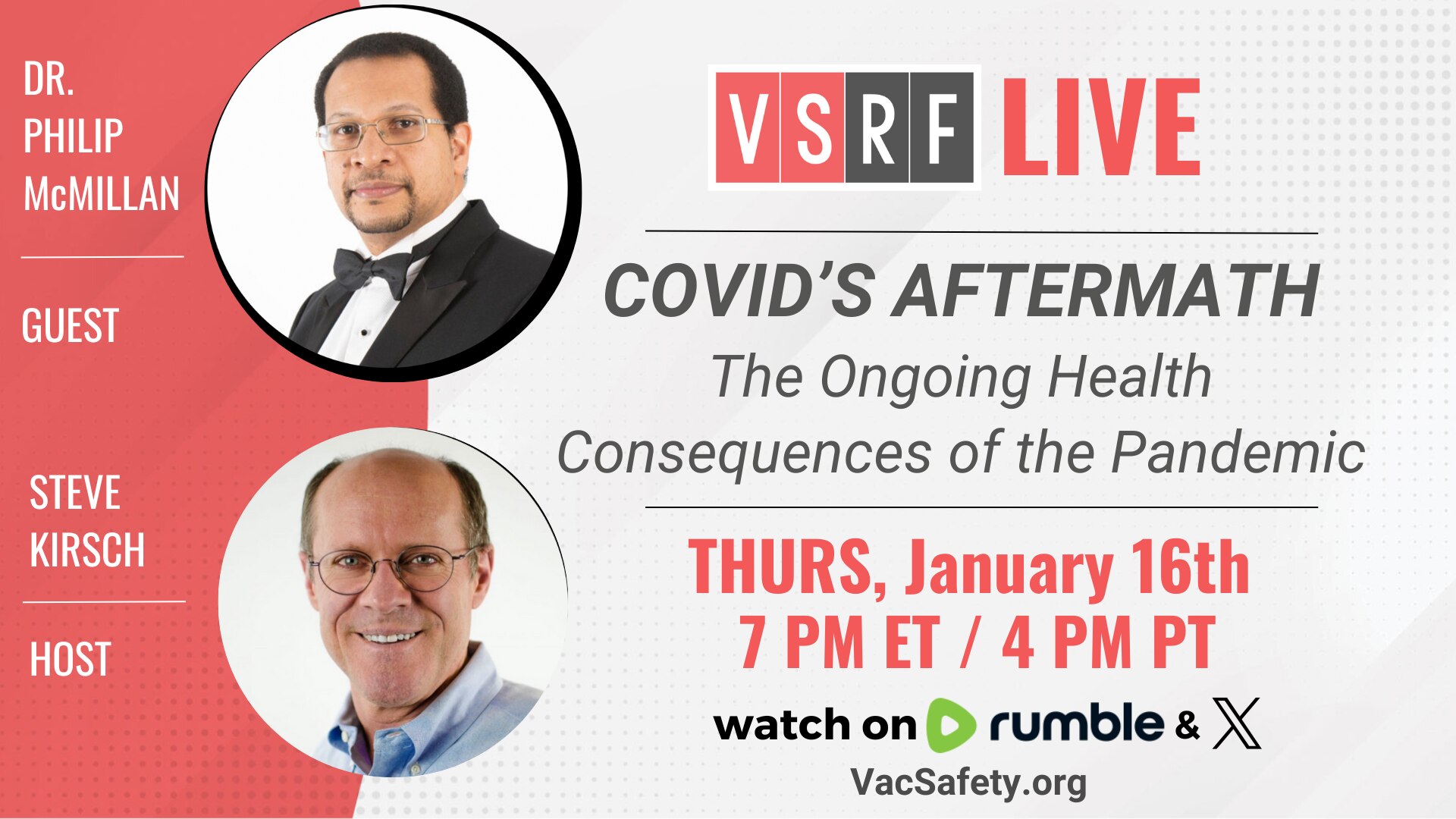This week on VSRF LIVE we will have a very special discussion with renowned COVID expert and British...