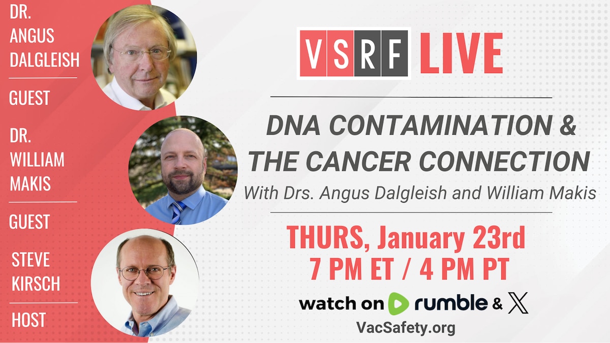 This week on VSRF LIVE we are honored to be joined by Dr. Angus Dalgleish, a prominent professor of ...