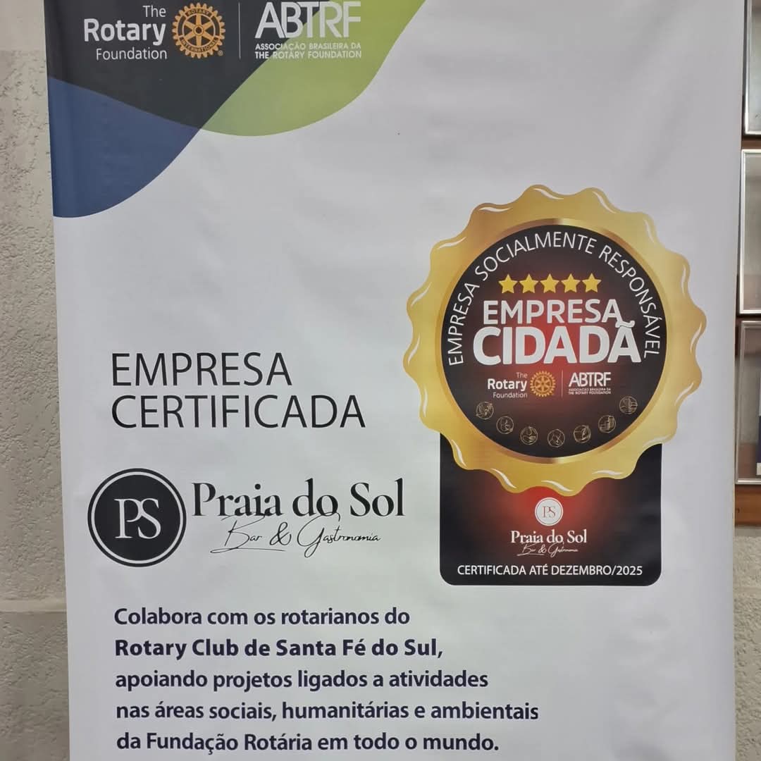 Para o segundo semestre do Ano Rotário 2024-25, tivemos a adesão da Empresa Parceira do Rotary Club ...