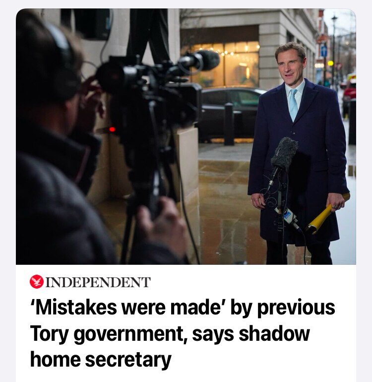 Not true. Everything the Tories did from Dec 2019 to July 2024 was planned & deliberate. 
 

