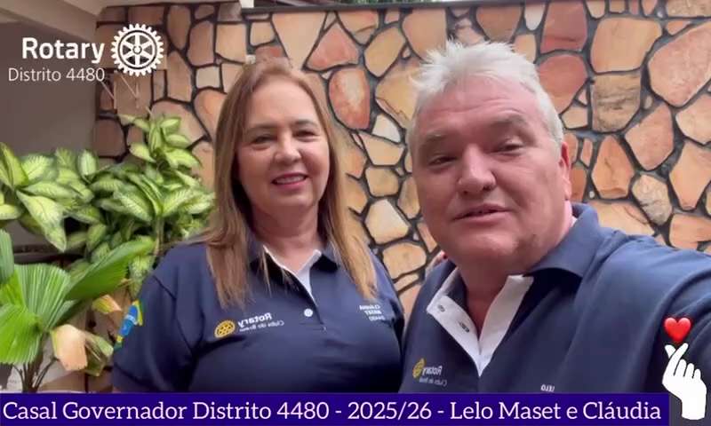 Nosso casal Gov. Eleito - Lelo e Cláudia Maset vieram deixar um recado para o Distrito 4480.

https:...