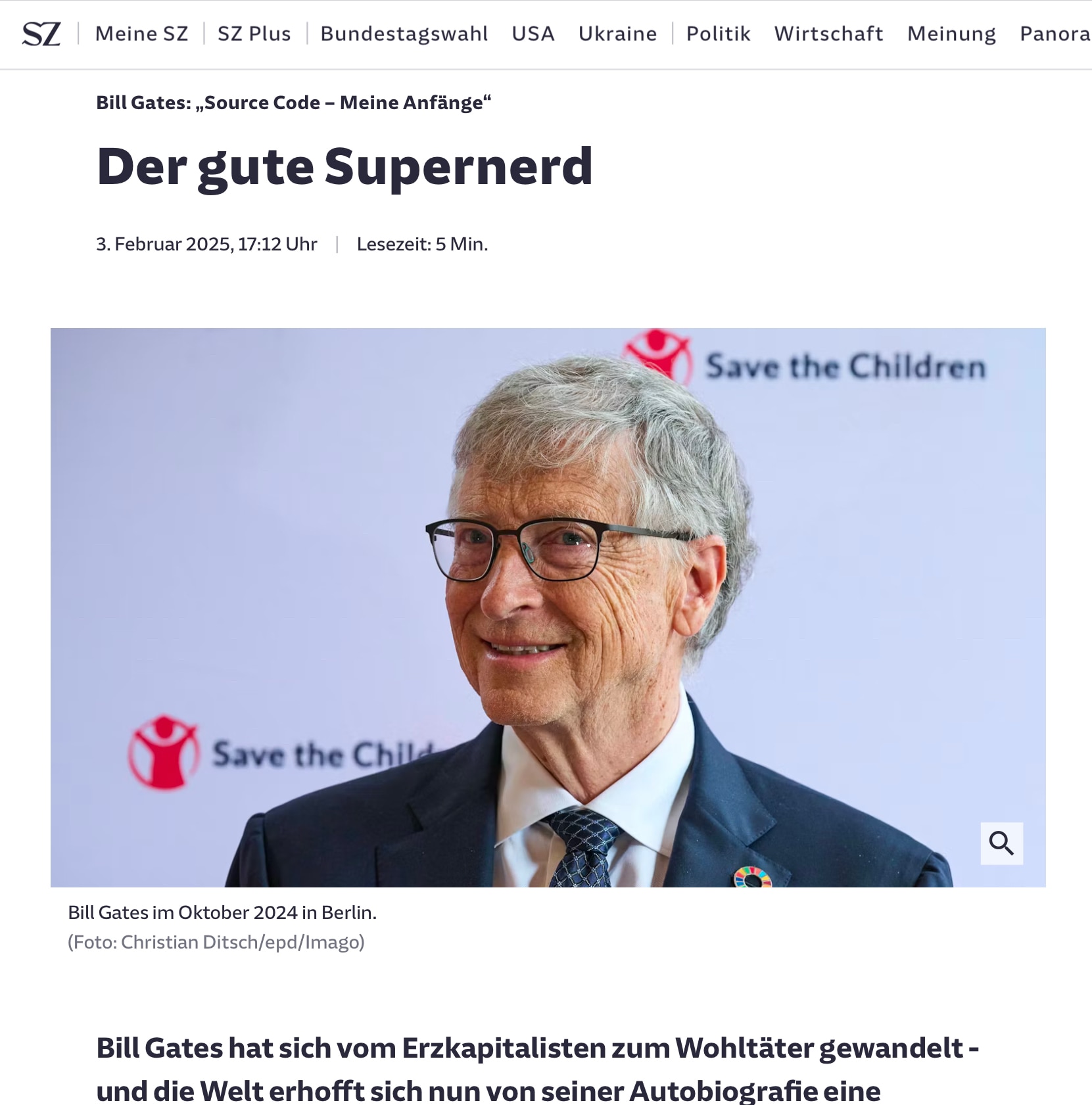 Böse “Oligarchen”, wie Musk, gute “Supernerds” wie Gates.

Die SZ erklärt die Welt.

https://www.sue...