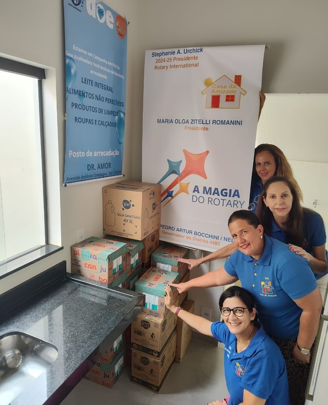 A Casa da Amizade de Itápolis realizou no dia 4 de fevereiro a doação de 10 caixas de leite integral...