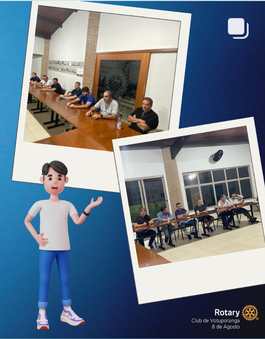 Texto do Rotary Club de Votuporanga - 8 de Agosto:

Reunião de planejamento!
Na última quarta-feira ...