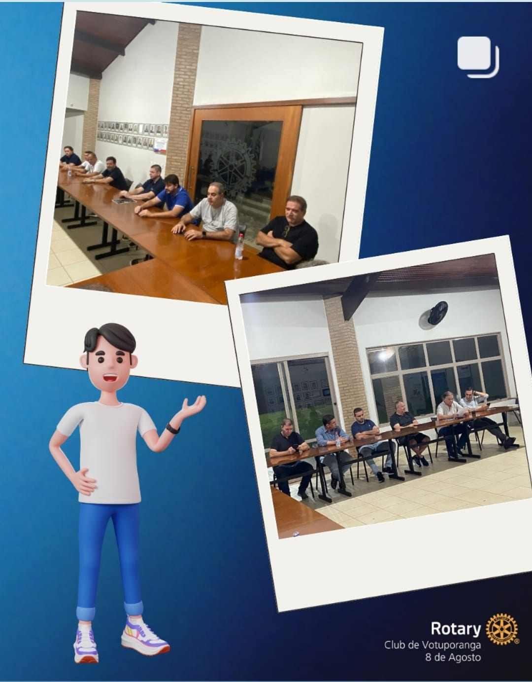 Texto do Rotary Club de Votuporanga - 8 de Agosto:

Reunião de planejamento!
Na última quarta-feira ...