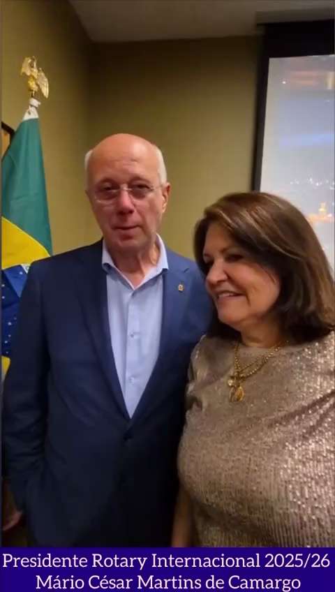 Mário César Martins de Camargo, Pres. do Rotary International para o ano rotário 2025-26, brasileiro...