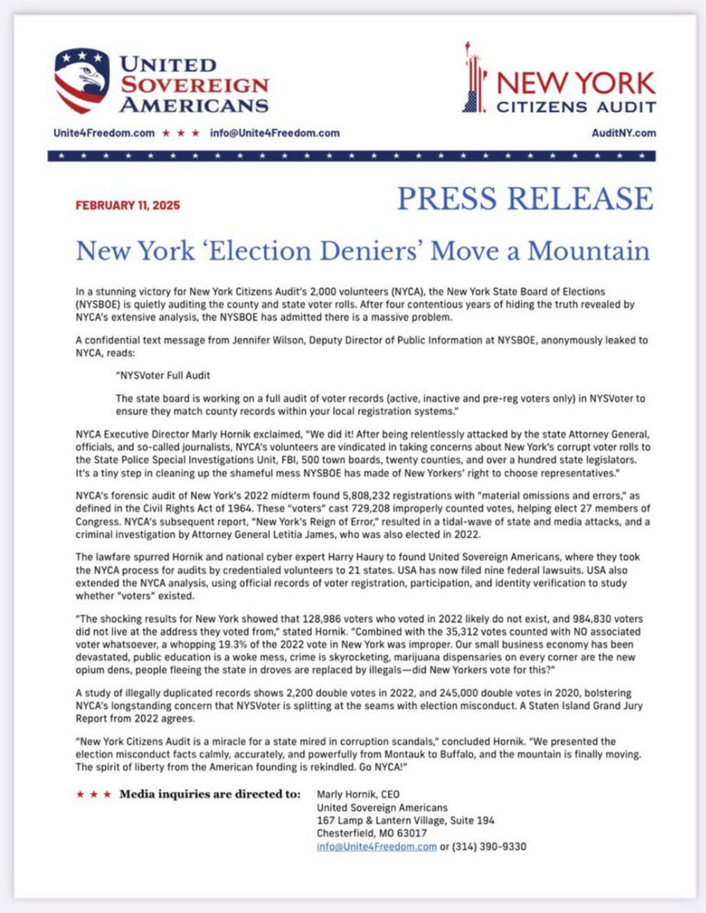 View NewYorkCitizensAuditNews's post on GETTR. Join the discussion, share your thoughts, and connect with the community.