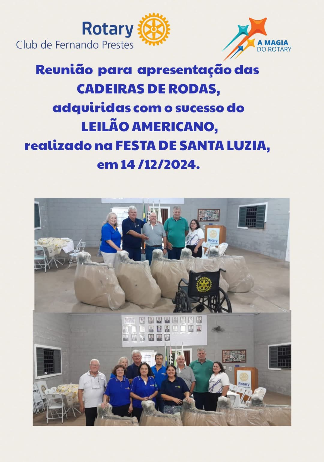 ROTARY CLUB DE FRRNANDO PRESTES
Unindo Forças para um Mundo Melhor!

Ontem, 14/2/2025, tivemos a hon...