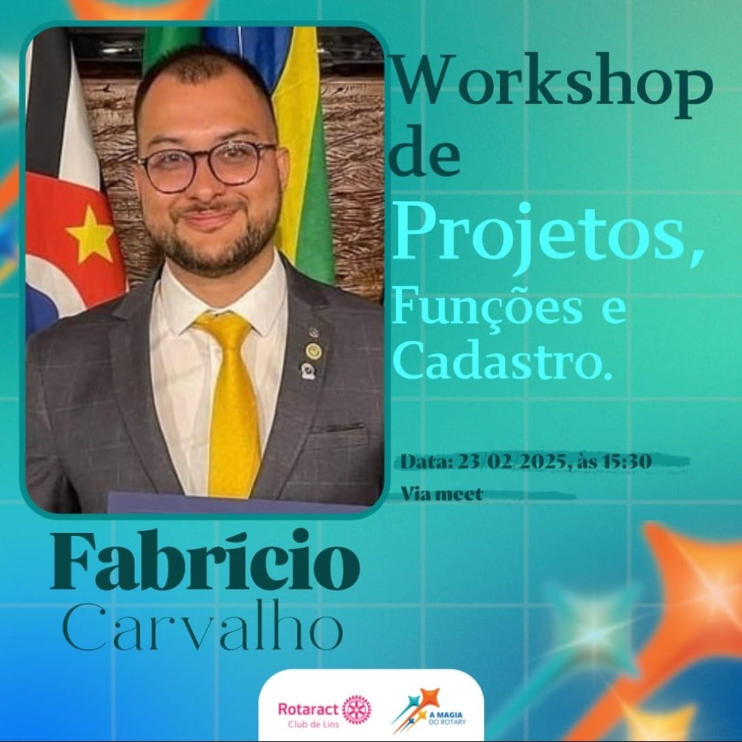 O Rotaract Club de Lins tem a honra de contar com a presença do nosso ex-rotaractiano, Fabrício Carv...