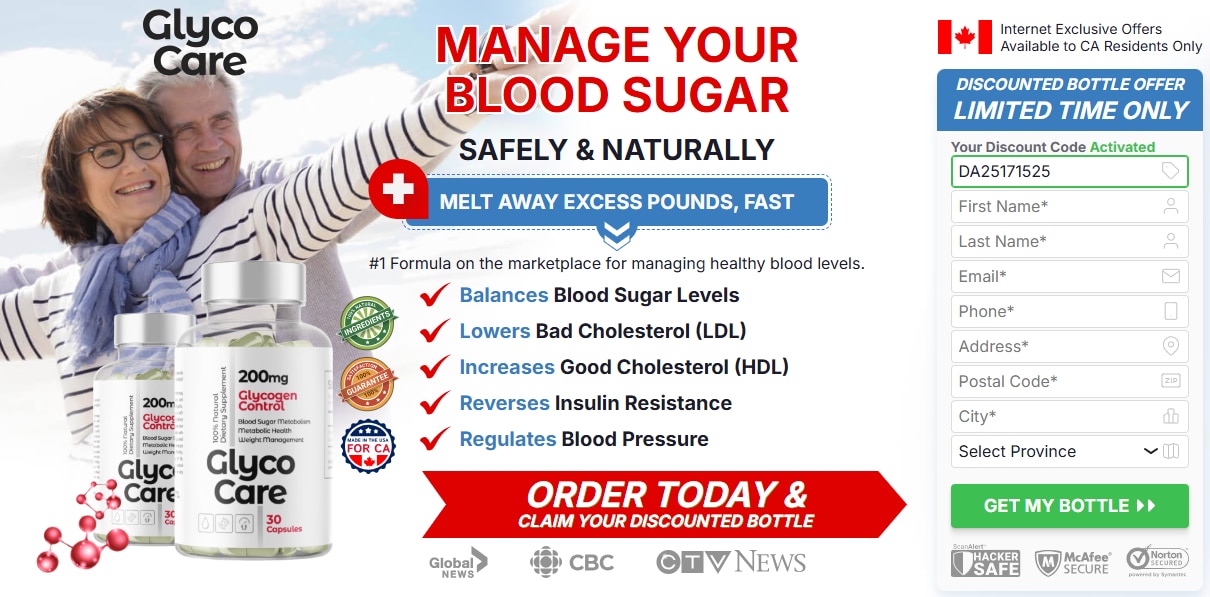 In Canada, where over 11% of the population lives with diabetes and millions more are at risk of developing the condition, managing blood sugar levels is a critical health concern. Glyco Care emerges as a groundbreaking dietary supplement designed to support healthy blood sugar regulation, offering a natural and effective solution for Canadians seeking to improve their metabolic health.

What is Glyco Care?

Glyco Care is a scientifically formulated dietary supplement that combines potent natural ingredients to help regulate blood sugar levels, enhance insulin sensitivity, and support overall metabolic function. It is specifically designed for individuals managing diabetes, prediabetes, or those looking to maintain healthy glucose levels as part of a proactive wellness plan.

Shop Now - https://geturhealth.com/BuyGlycoCare

https://www.facebook.com/groups/glycocarecanadareview

https://sites.google.com/view/glyco-care-ingredients/home

https://groups.google.com/g/glyco-care-blood-sugar-supplement
