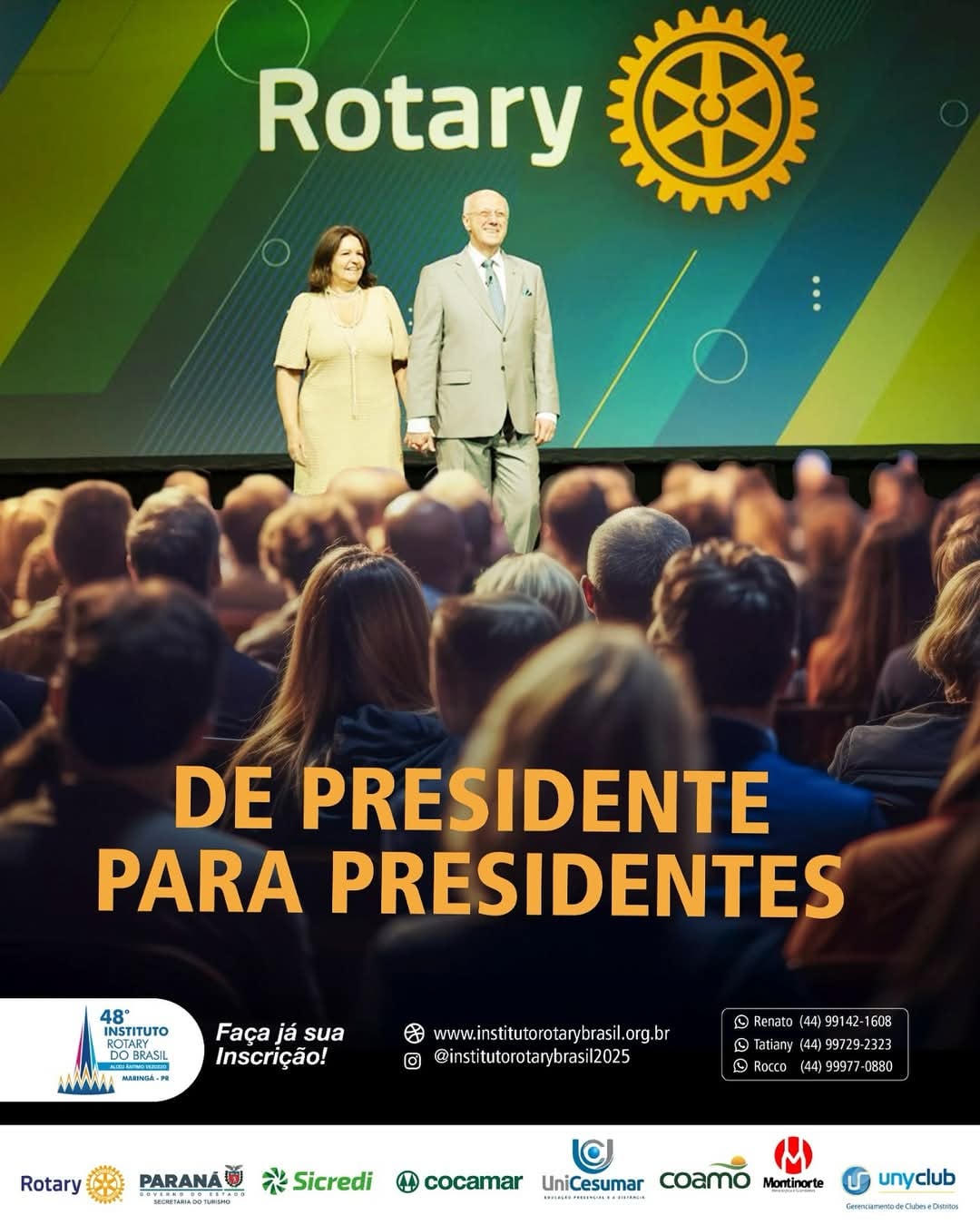Texto do Coordenador Nacional Claudiney Rocco:

CONVITE ESPECIAL:                     

PRES. de Rot...