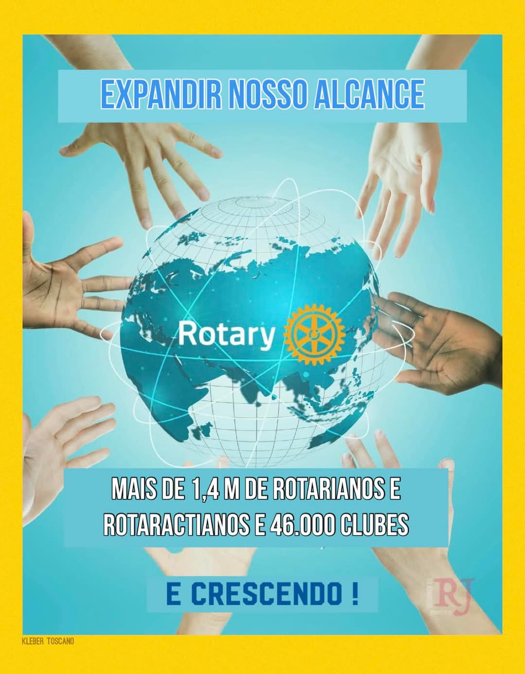 Texto do Rotary Brasil:

Conecte-se com mais de 1,4 milhão de rotarianos e rotaractianos de mais de ...