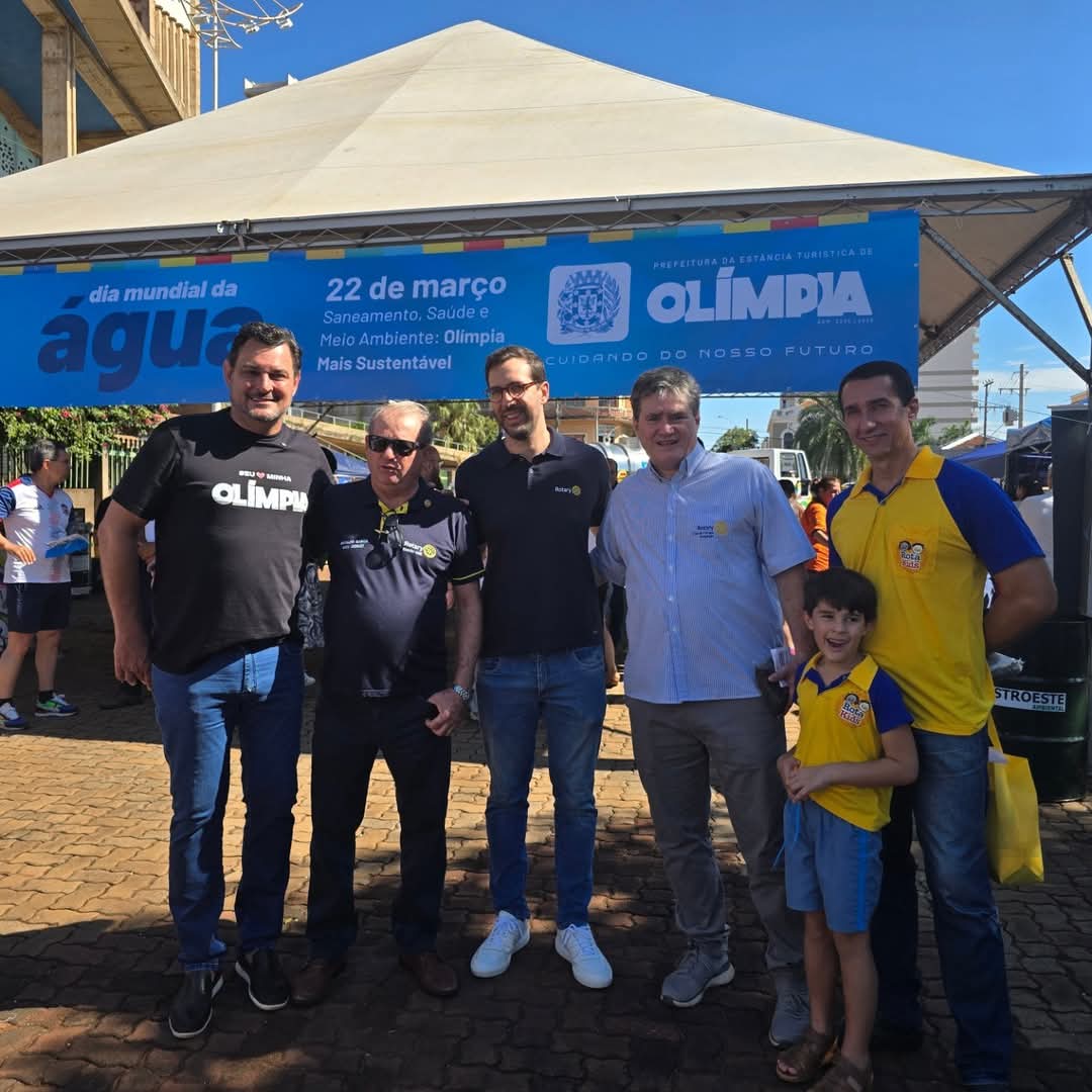 Texto de Brasilino Garcia - Gov. Indicado do Distrito 4480 - Gestão 2026-27:

Rotary Club de Olímpia...