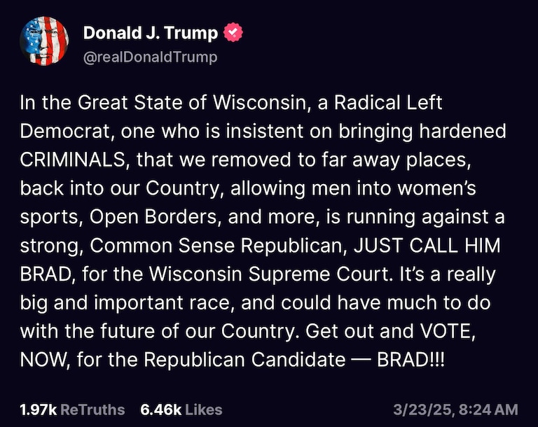🚨 WISCONSIN
ALL HANDS ON DECK FOR @TeamSchimel!
Call, text, knock doors. Let’s bring it home for Brad Schimel for the WI Supreme Court!
This April 1st