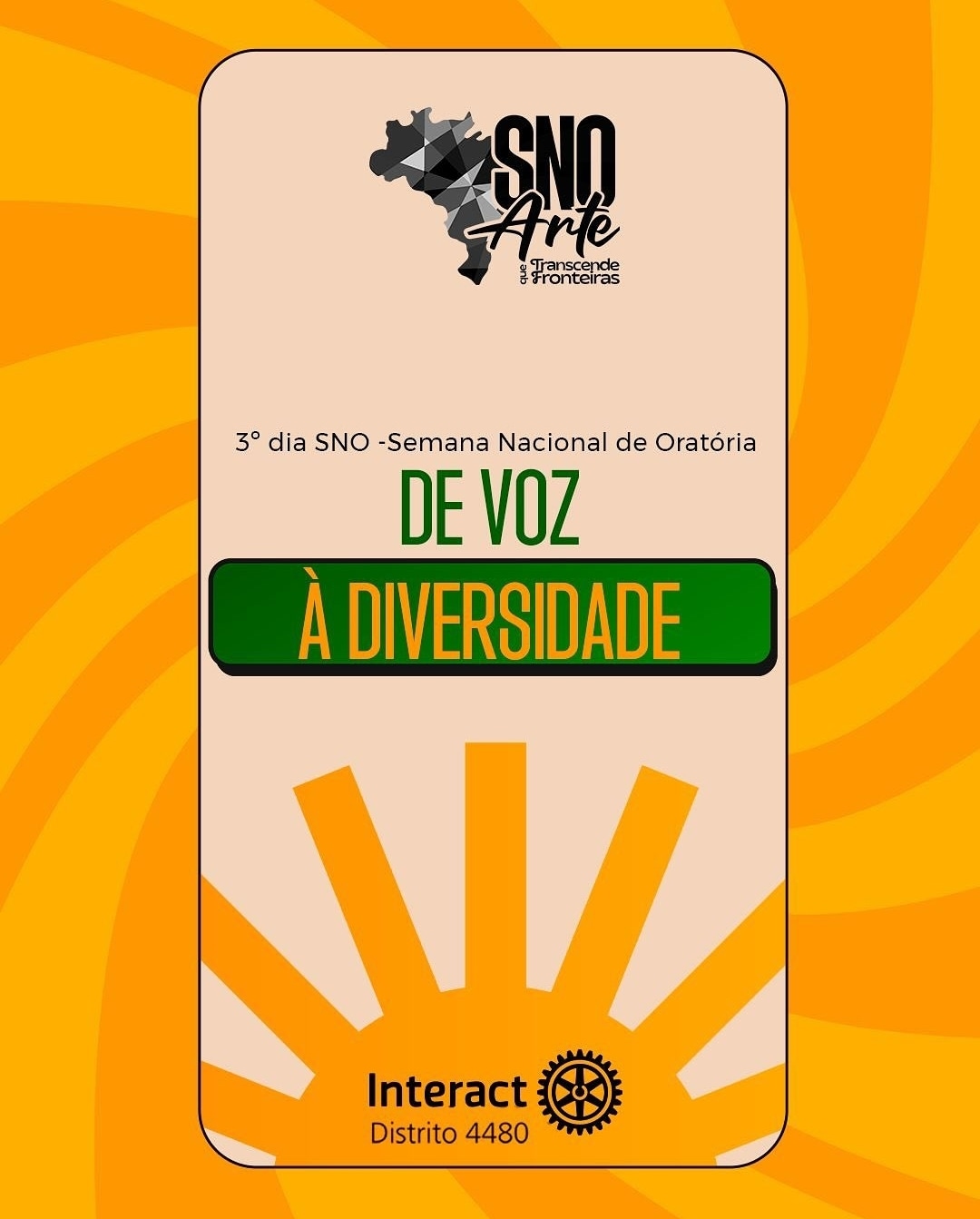 Texto do Interact 4480:

Dia 3 da Semana Nacional de Oratória: Dê Voz À Diversidade!

Hoje, no terce...