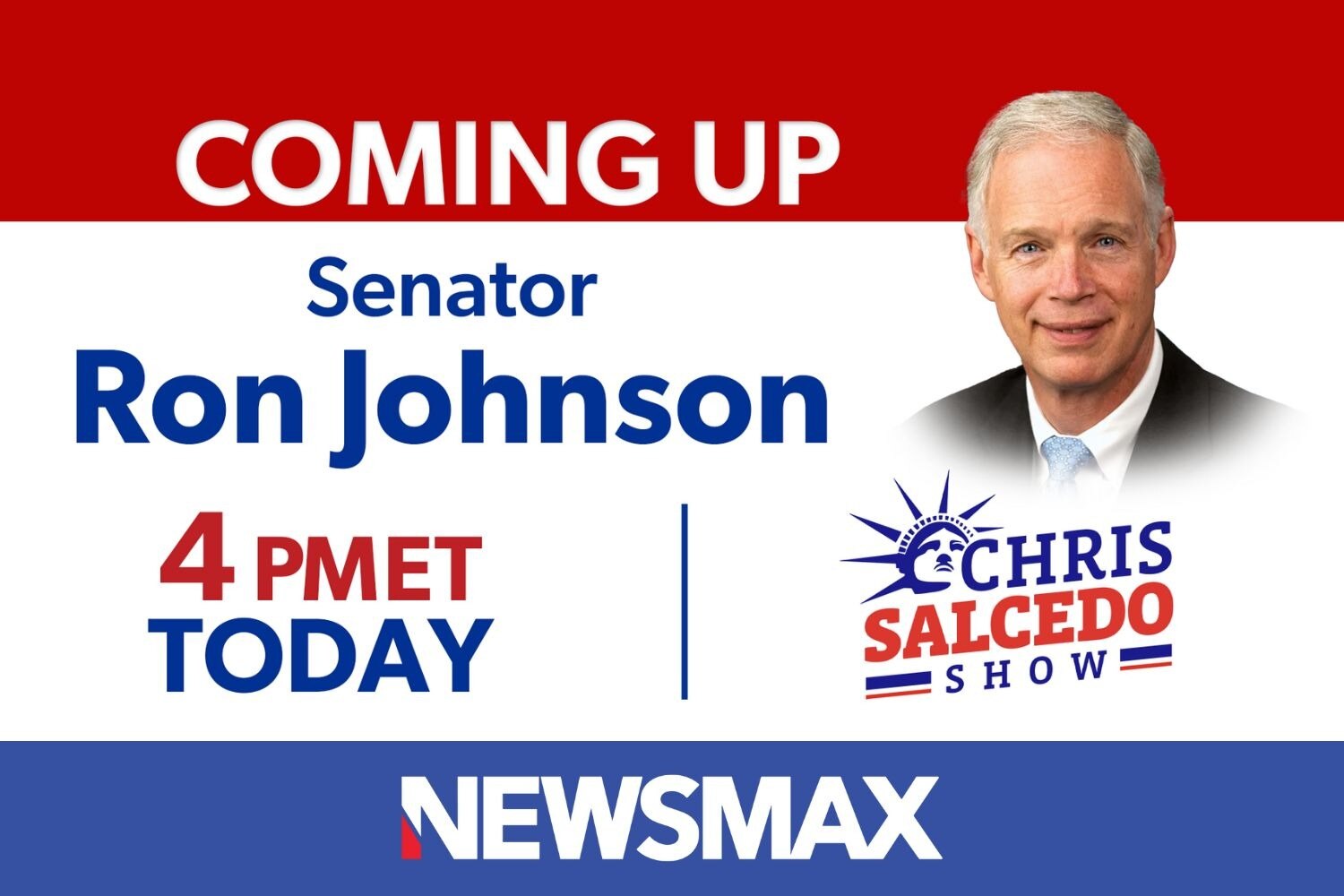 COMING UP: Sen. Ron Johnson joins "The Chris Salcedo Show" to talk about President Trump's "Liberati...