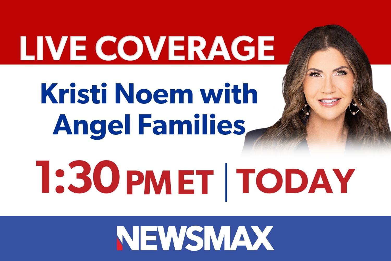 TUNE IN: LIVE coverage as DHS Secretary Kristi Noem holds a news conference — TODAY at 1:30 PM ET on...