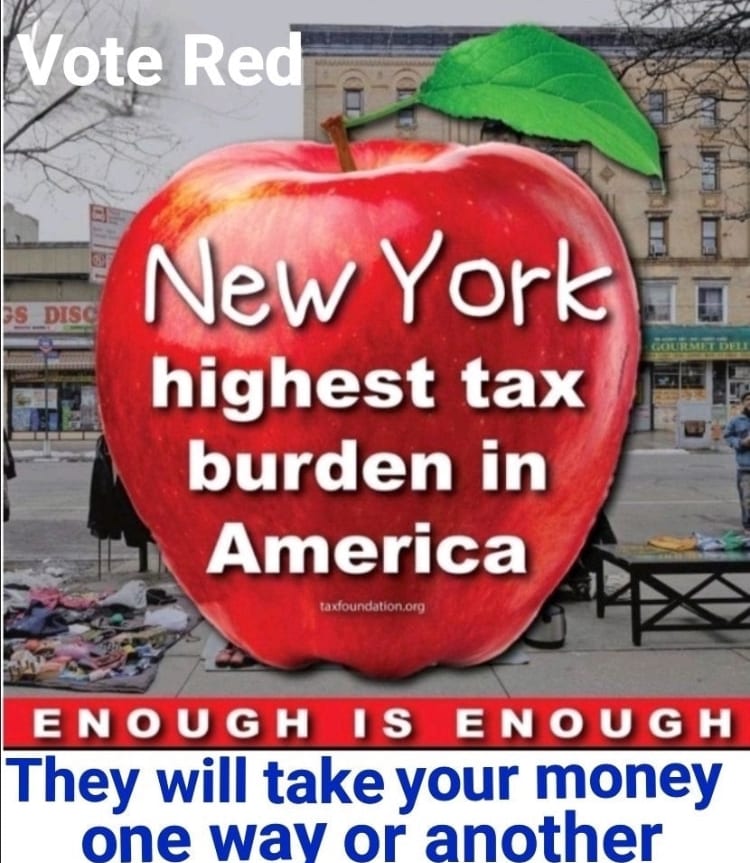 7"Take Back New York"
Hochul is raising our taxes again to pay for the ILLEGALS in our state! We have found out they are on Social Security, Medicaid and