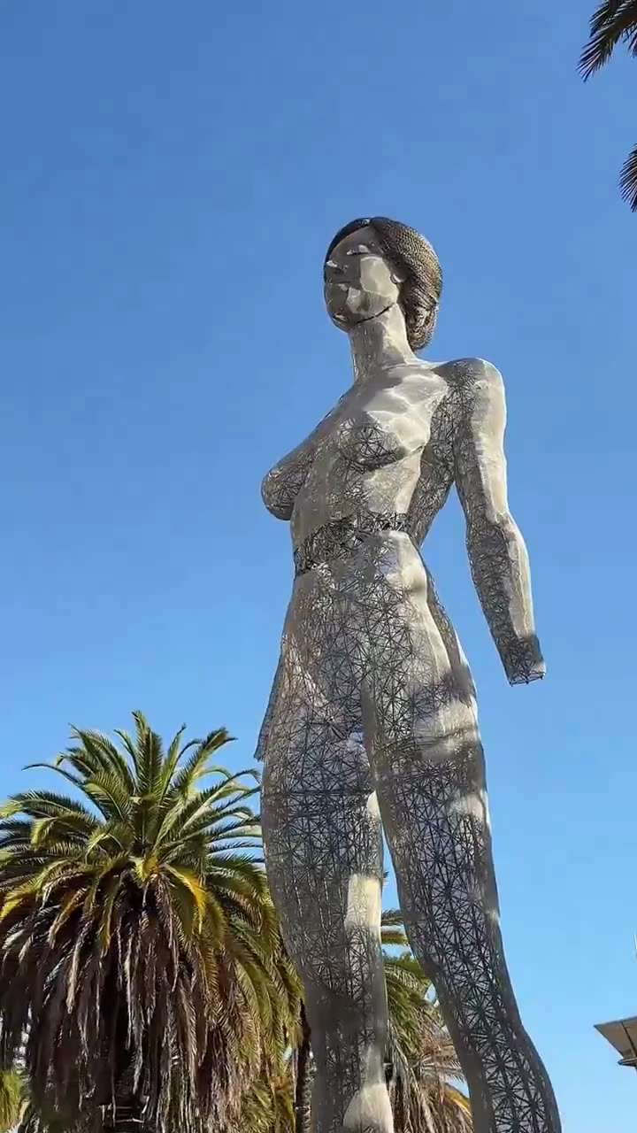 San Francisco has erected a statue of a woman with no clothes on which will be greeting visitors in ...
