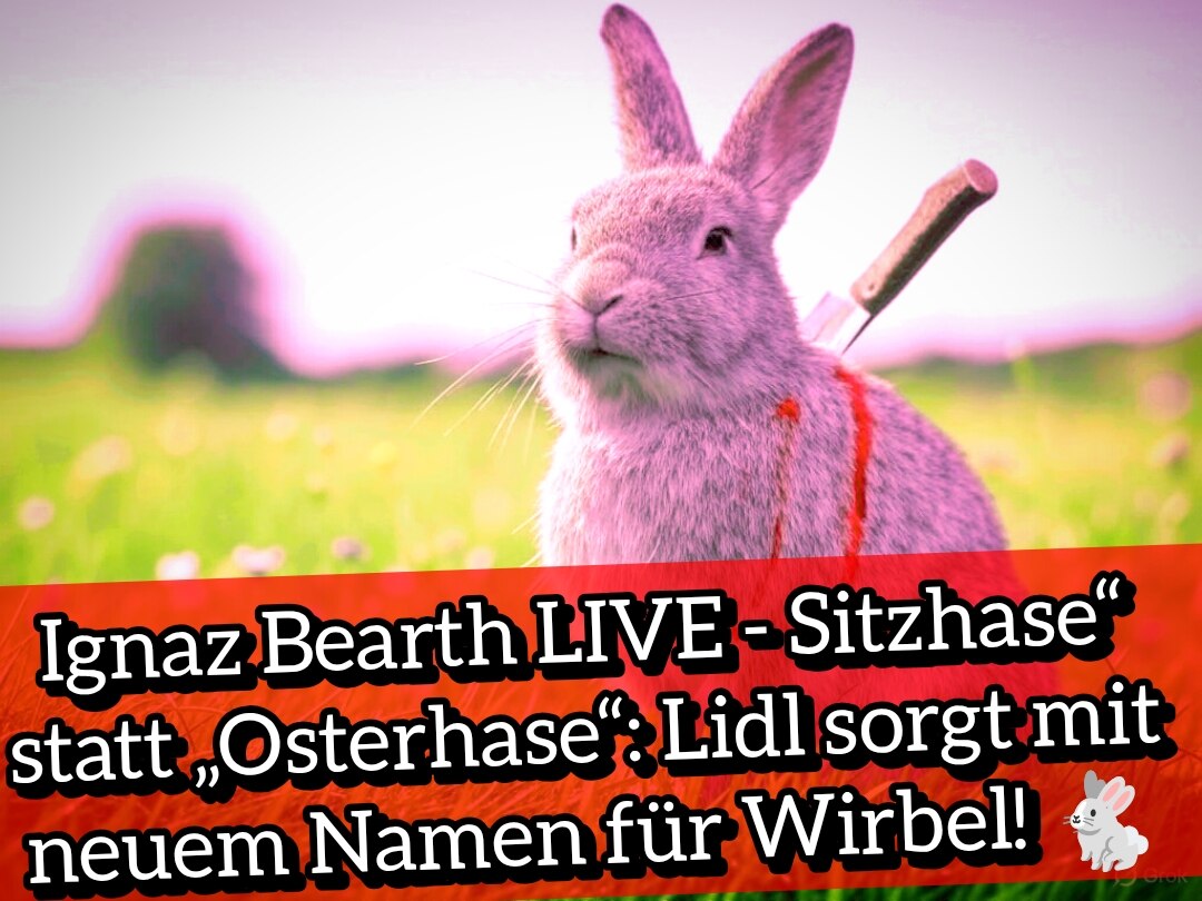 Ignaz Bearth LIVE - Sitzhase“ statt „Osterhase“: Lidl sorgt mit neuem Namen für Wirbel! 🐇

🛑 DLive...