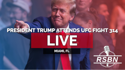 LIVE: President Trump Attends UFC Fight 314 - 4/12/25