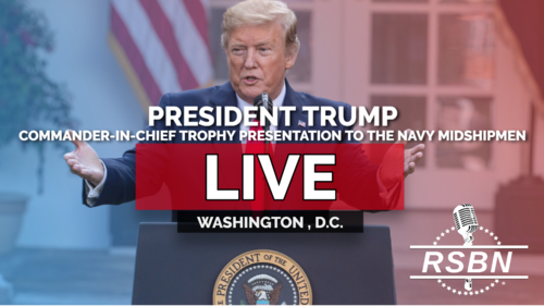 LIVE: President Trump at Commander-in-Chief Trophy Presentation to the Navy Midshipmen - 4/15/25