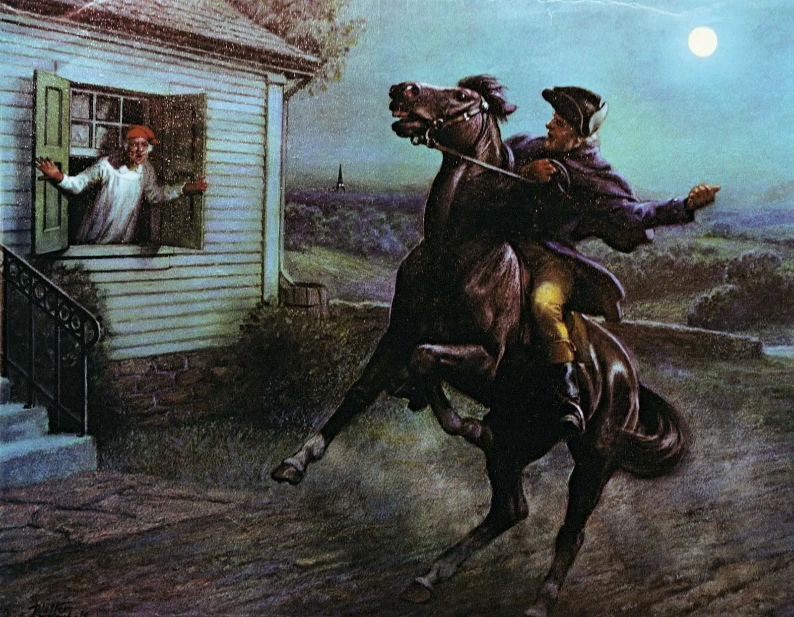 250 years ago, tonight:

Listen, my children, and you shall hear
Of the midnight ride of Paul Revere,
On the eighteenth of April, in Seventy-five;
Hardly a man is now alive
Who remembers that famous day and year. 👇