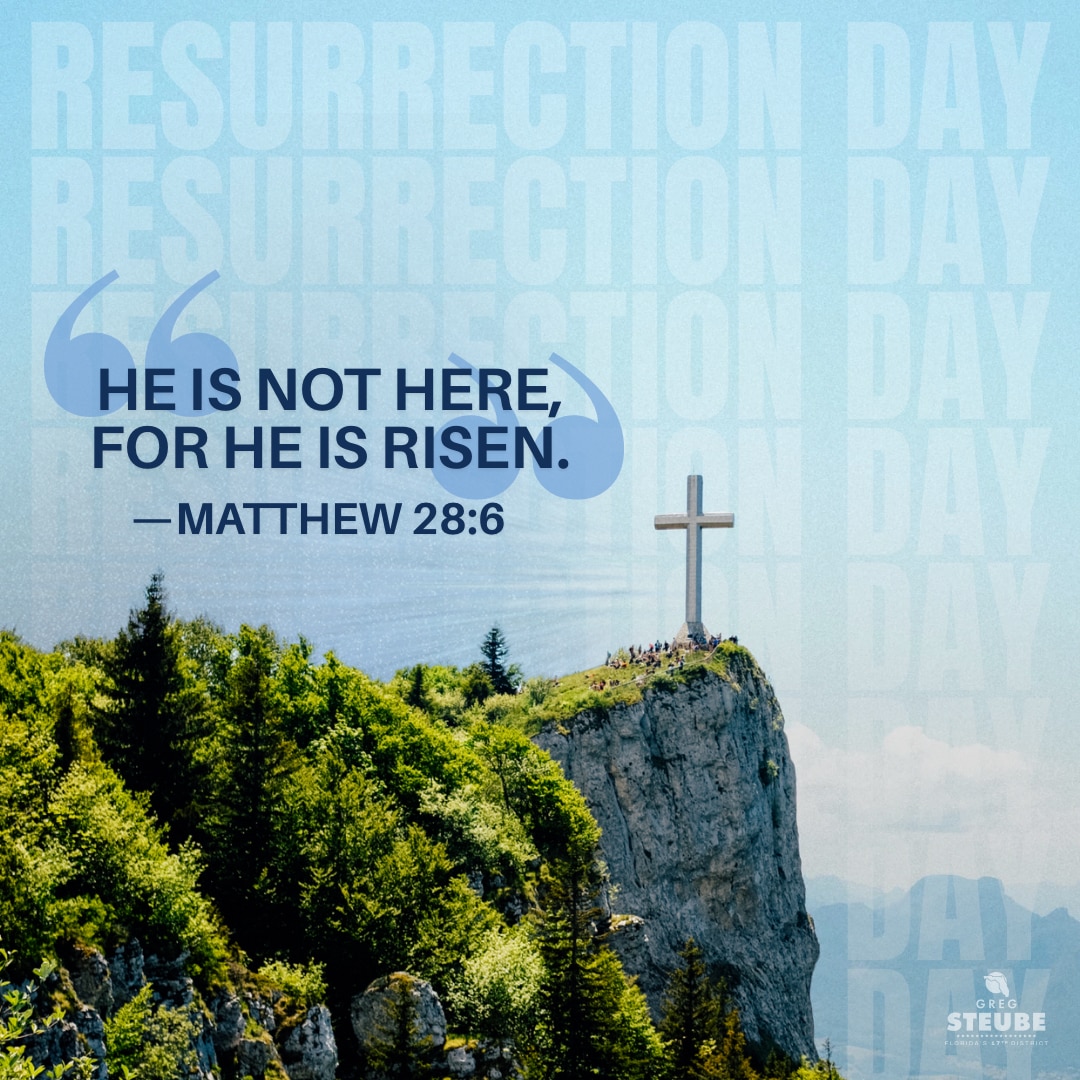 He is risen!

Today, we celebrate the empty tomb and the eternal hope we have through Jesus Christ. Death was defeated. Sin was conquered. And salvation was made possible for all who believe.

Wishing everyone a joyful and blessed Resurrection Sunday.

Matthew 28:6 — “He is not here: for he is risen, as he said.”
