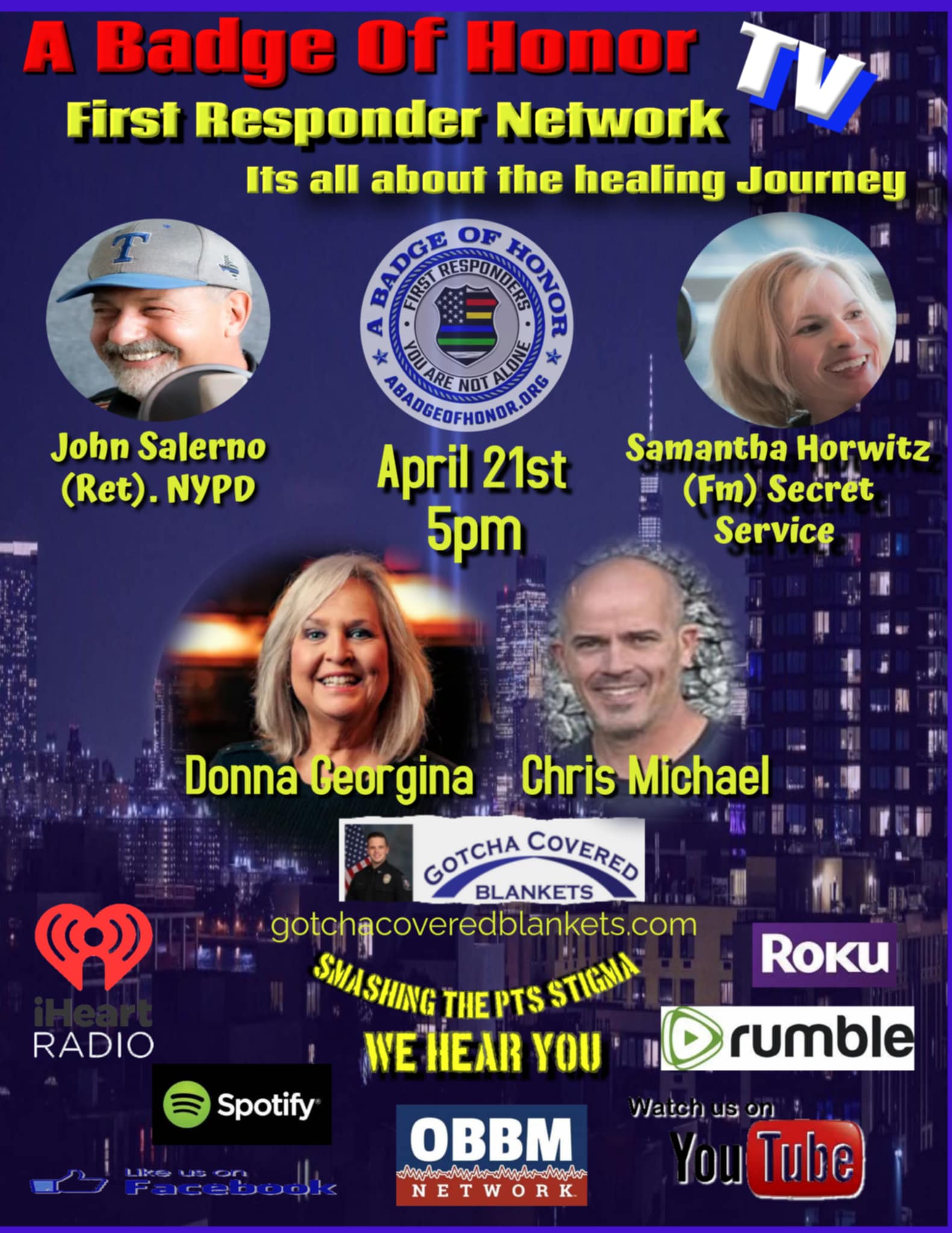 Its Mental Health Monday with John and Sam on A Badge of Honor TV as we welcome our Guests from, Got...