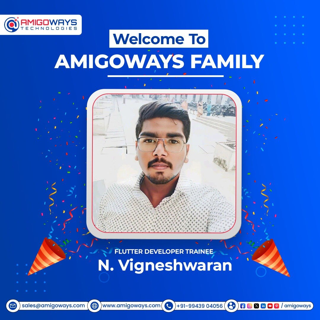 Welcome to the @Amigoways Family! 💙

🎉 Let's give a warm welcome to our newest team member!

Say h...