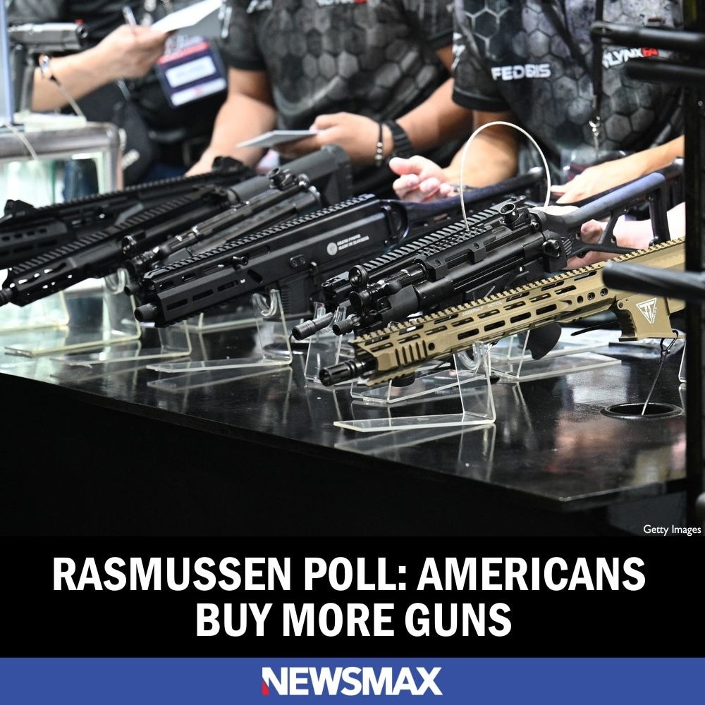 Nearly 20% of Americans said they bought a gun in the past year, according to a Rasmussen Reports poll. Read more: https://bit.ly/44ExQT7
