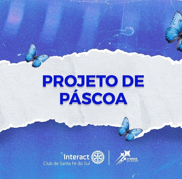 Texto do Interact Club de Santa Fé do Sul:

Caça aos ovos, sorrisos espalhados e corações aquecidos,...