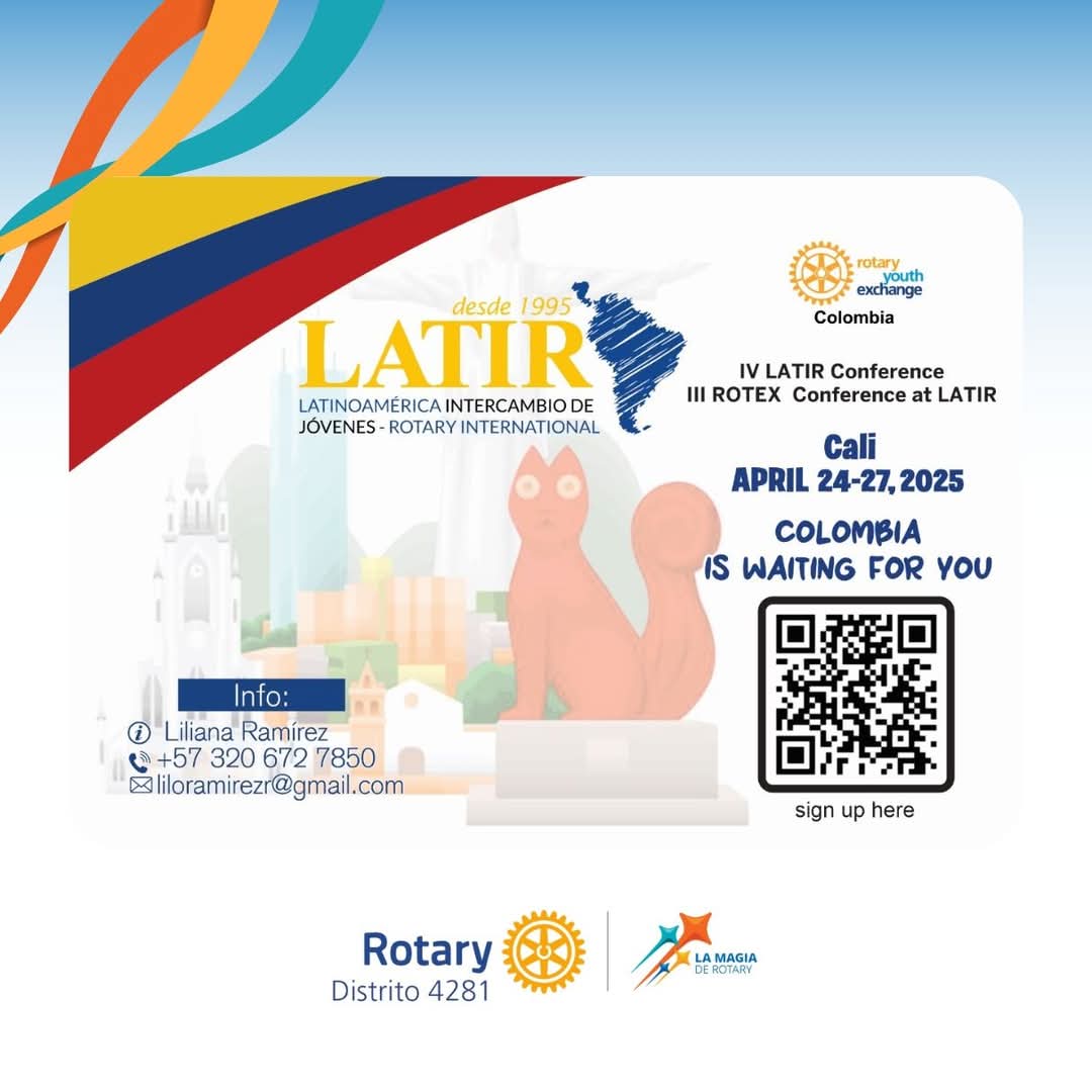 4ª Conferência Internacional LATIR e 3ª Conferência ROTEX em Cali, Colômbia, abril de 2025 - 25 a 27...
