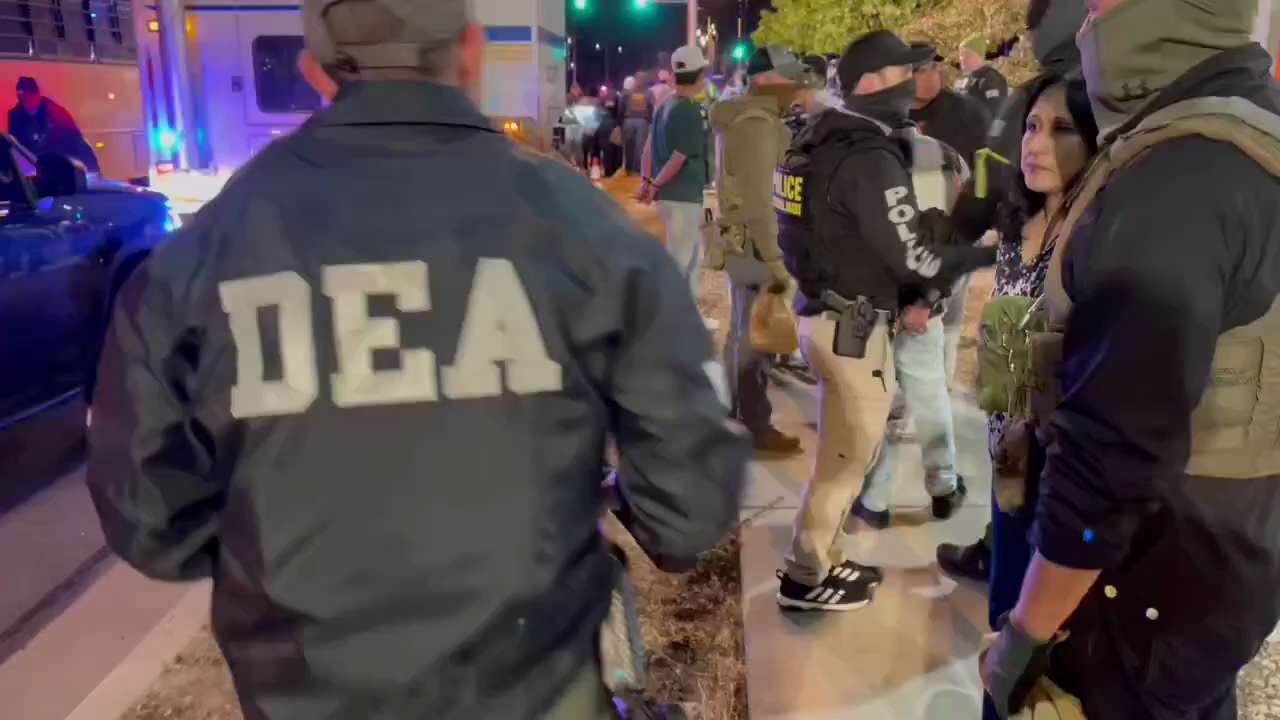 HOLY SH*T 🚨🔥Look at this HUGE line of illegals in handcuffs after a massive raid in Colorado Sprin...