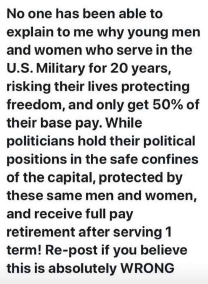 The Congressional House and Senate Members 
Should Not Receive Taxpayer Funded Retirement 
Benefits,...