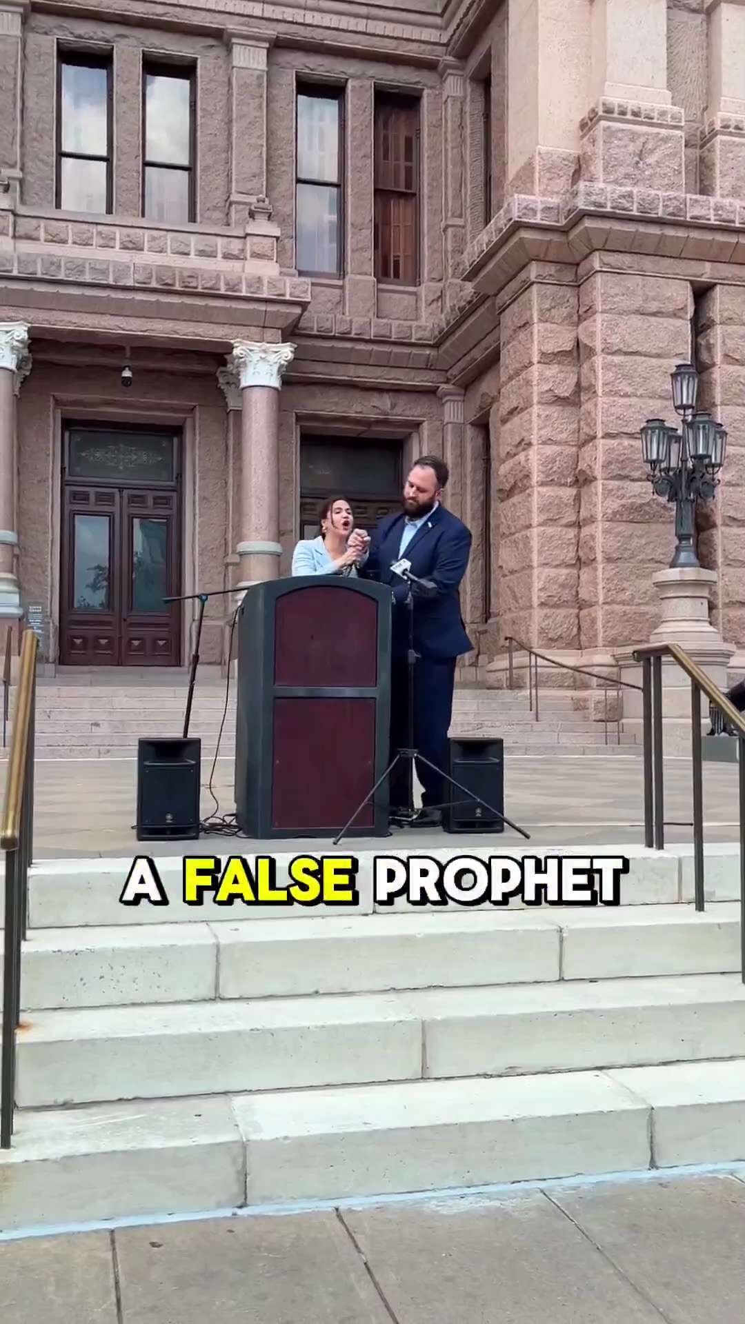 Valentina Gomez infiltrates Muslim demonstration in Texas, took the mic and started GOING OFF, causi...