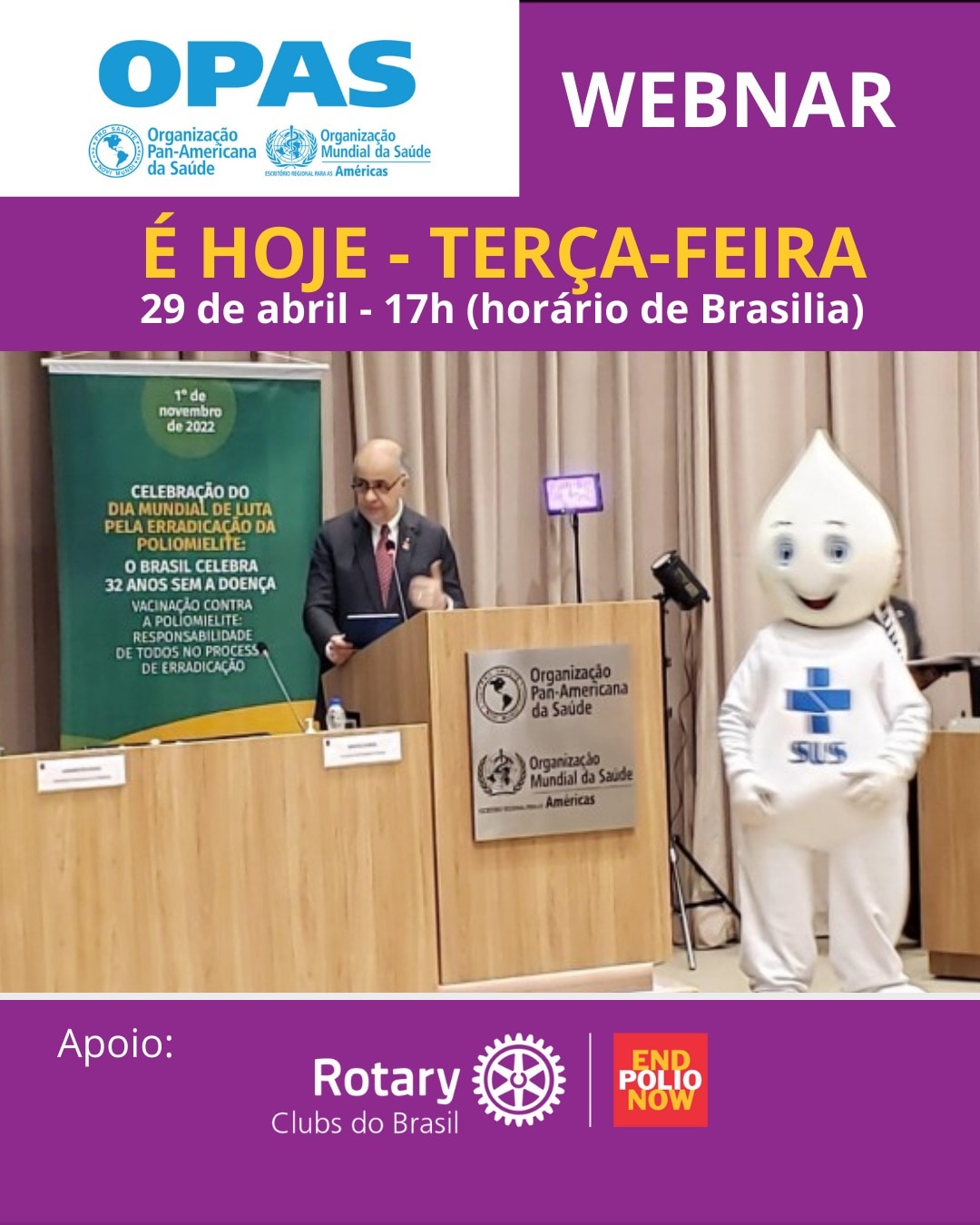 Marcelo Haick, médico e especialista do Rotary, é um dos convidados especiais do webinário sobre a “...