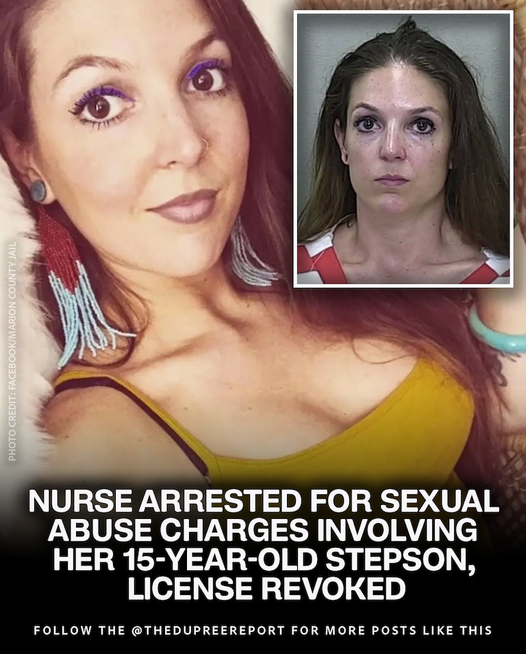 Alexis Von Yates, a 35-year-old nurse from Ocala, had her license revoked after allegations of sexually abusing her 15-year-old stepson. Arrested in 2024, 